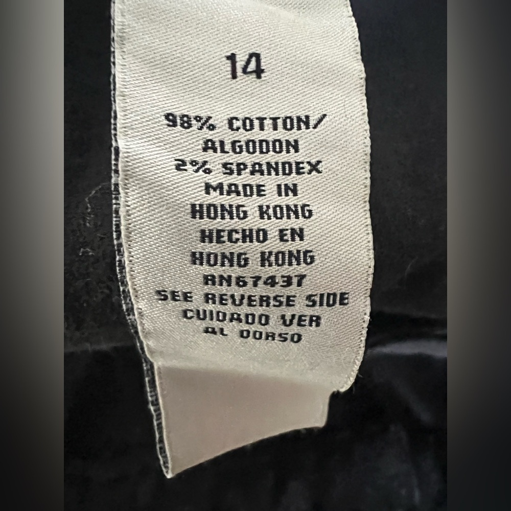 VTG Velvet Lauren Ralph Lauren Black Stretch Pants-NWT - Picture 3 of 6